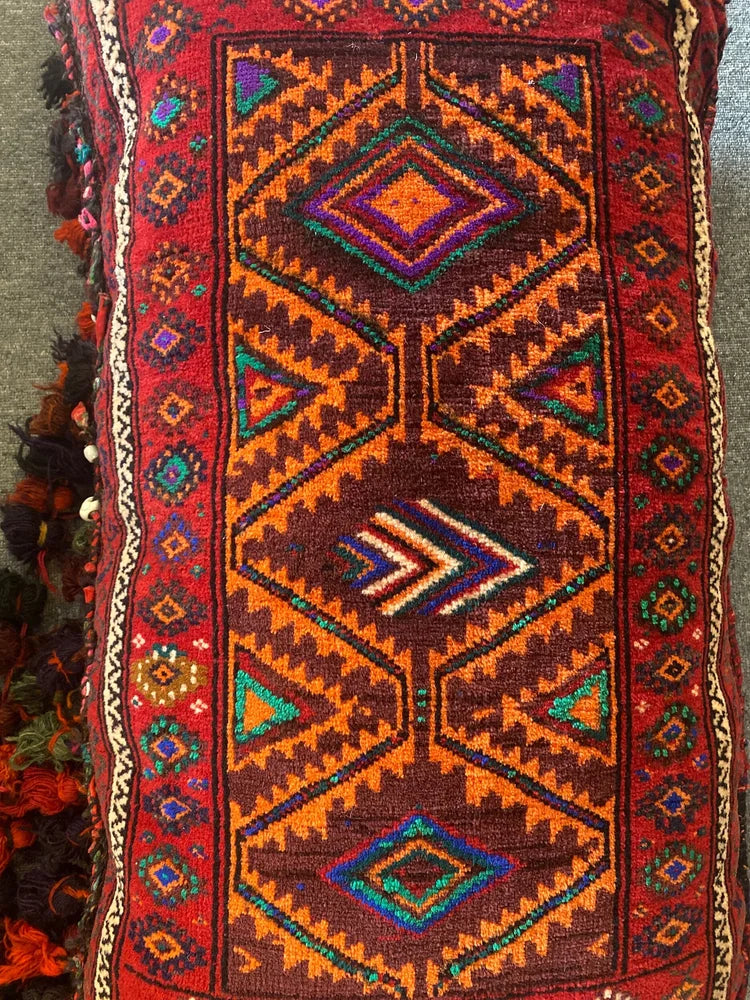 Hand knotted Afghan Pushti Cushion