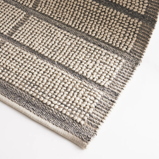 Albany Ivory Grey Wool Rug