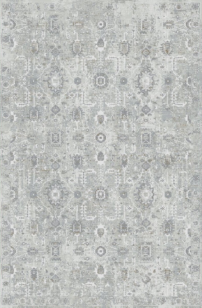 Charm Grey Beige Tribal Rug