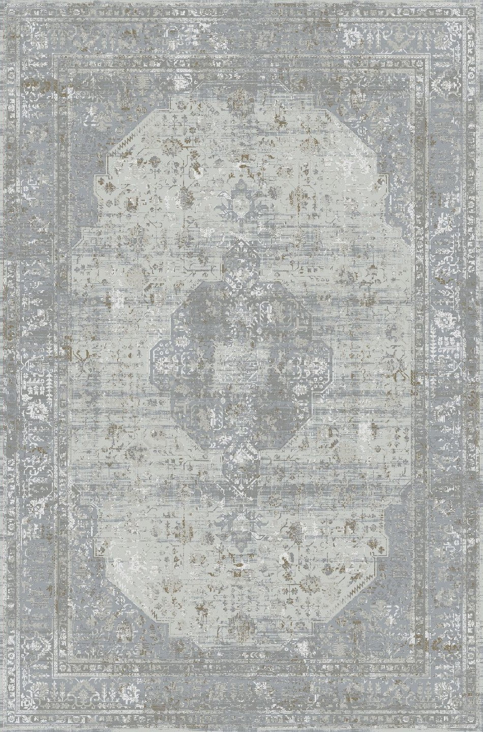 Charm Grey Beige Faded Rug