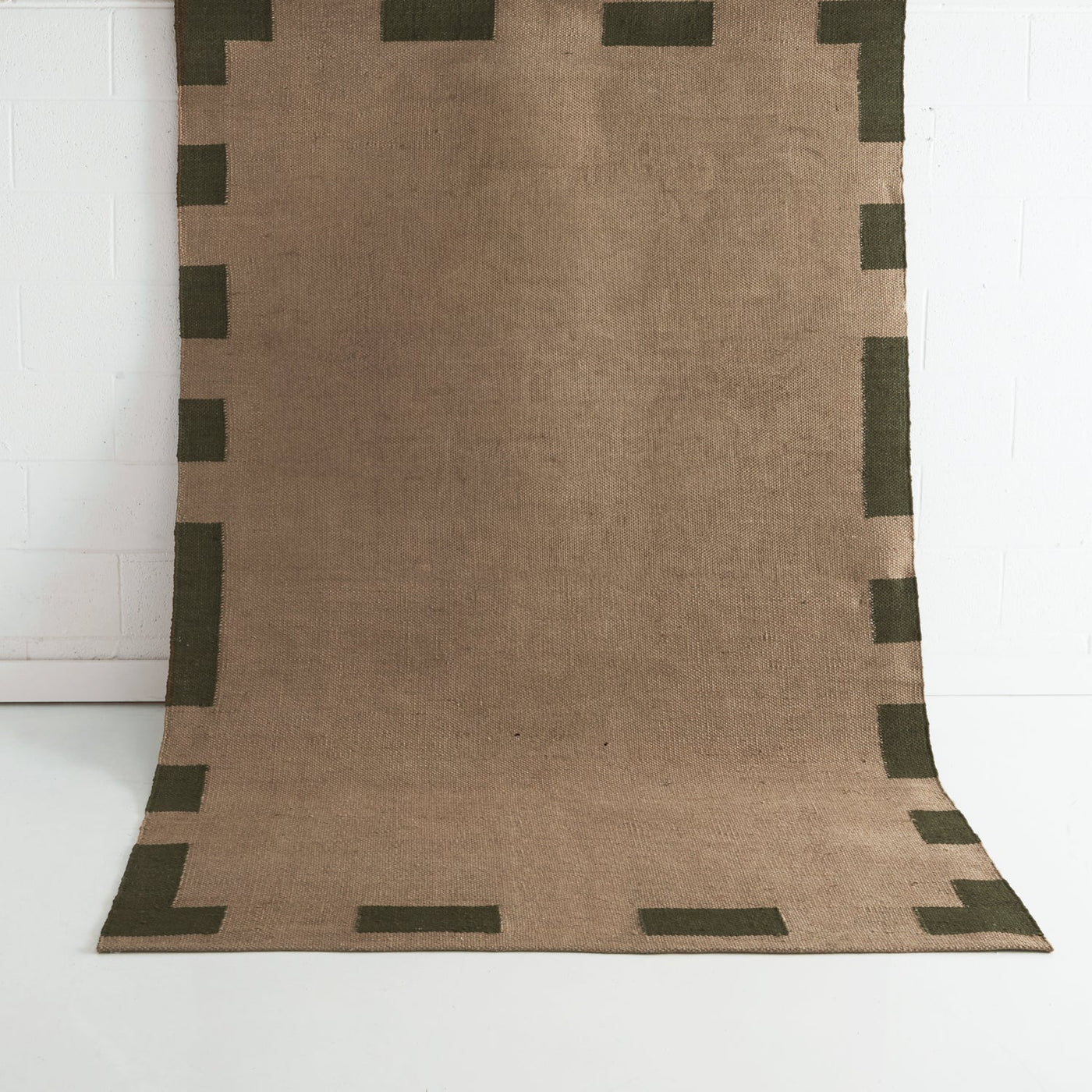 Carlton Natural Green Jute Rug