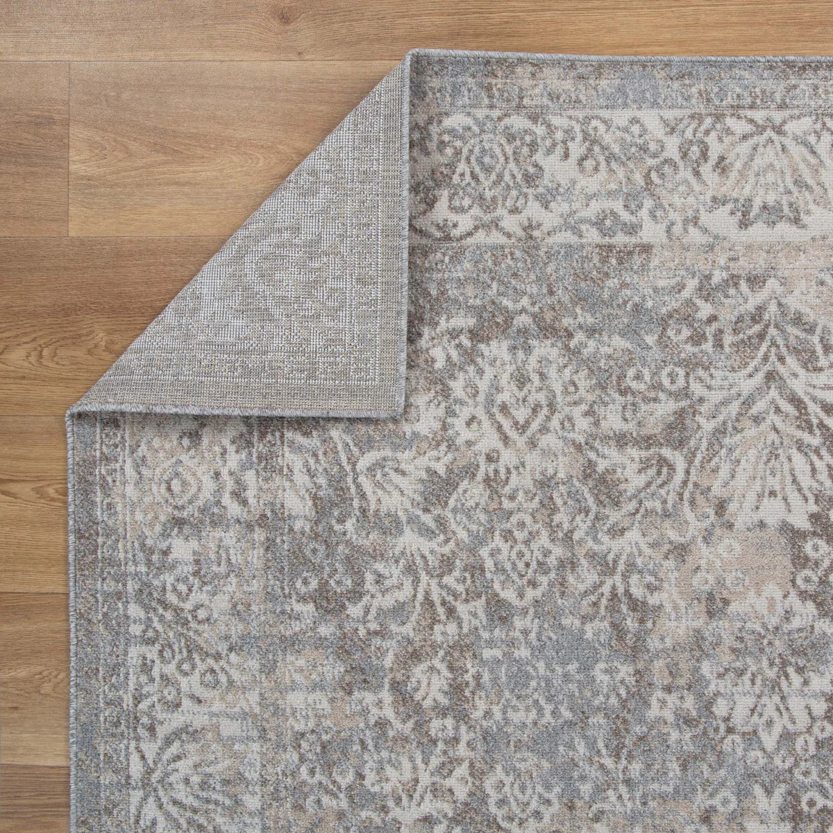 Quadalio Light Grey Motif Rug