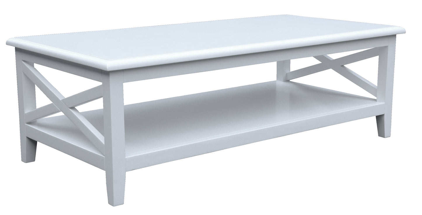 Hampton White Rectangular Coffee Table