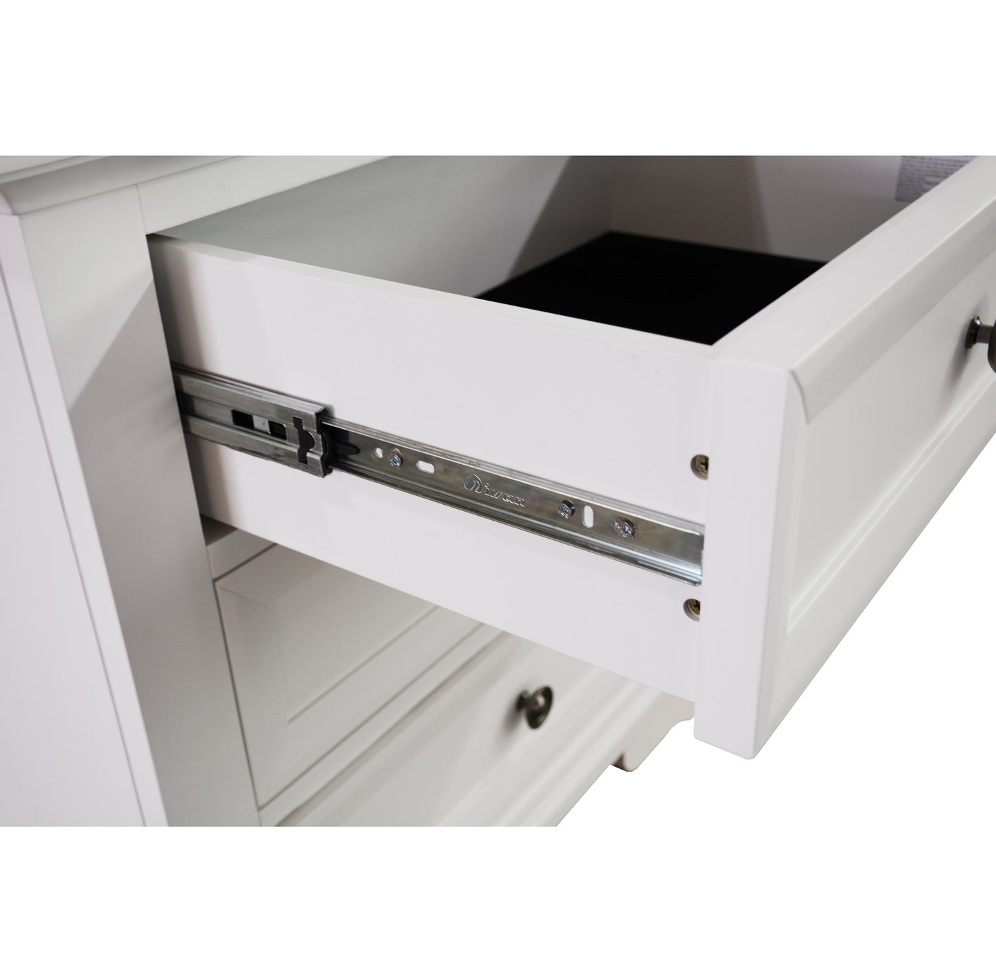 Salsa White 2 Drawers Bedside Table
