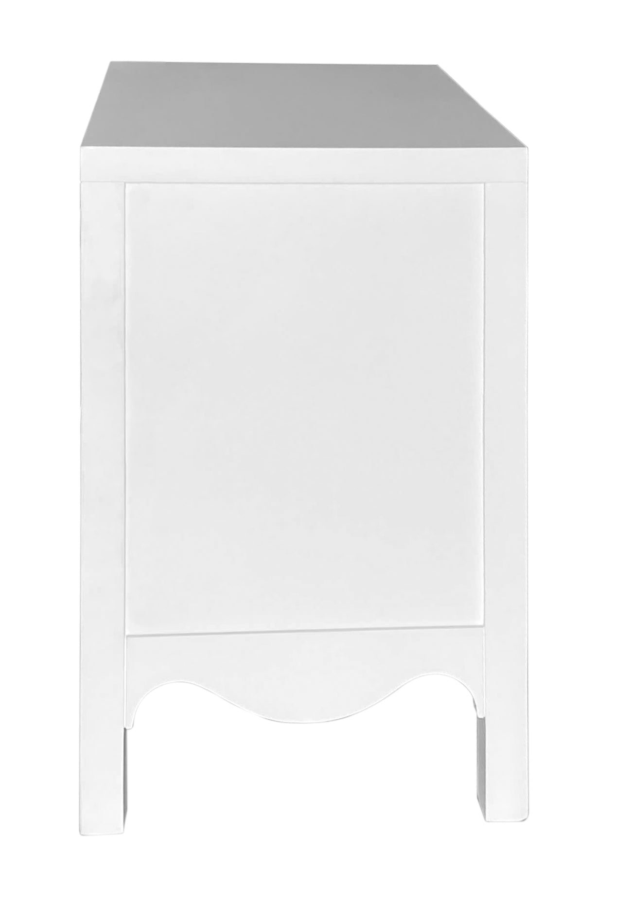 Chelteham White 2 Drawer Bedside Table