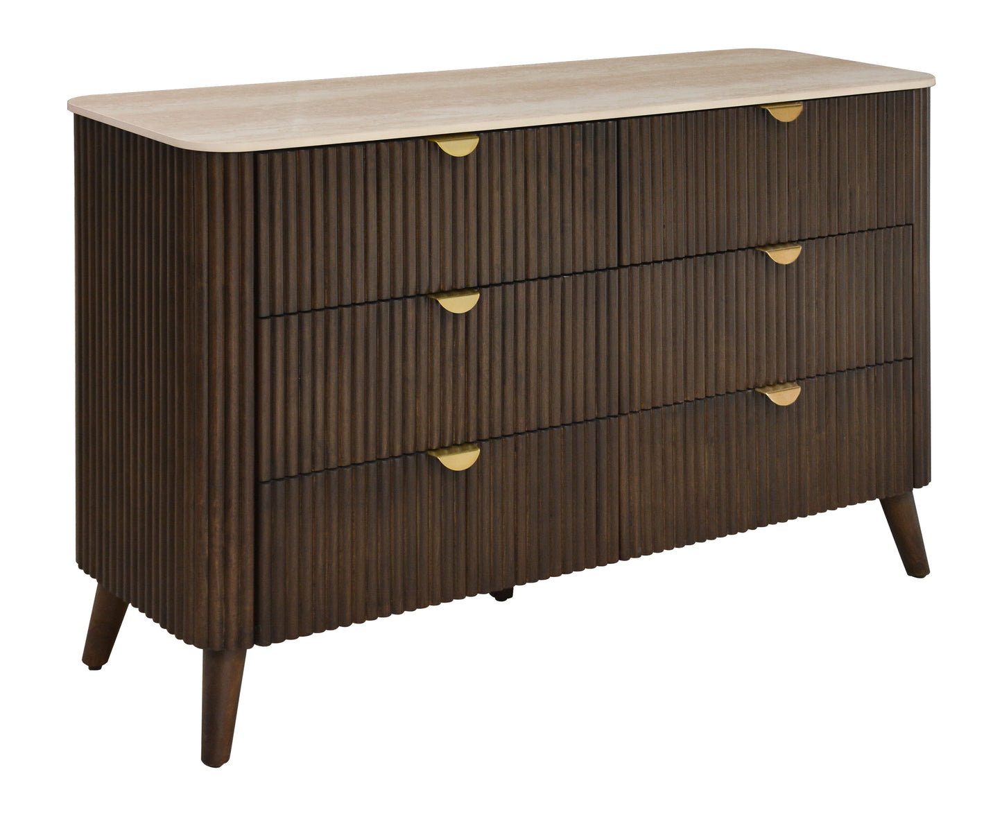 Cotswold Walnut 6 Drawer Dresser