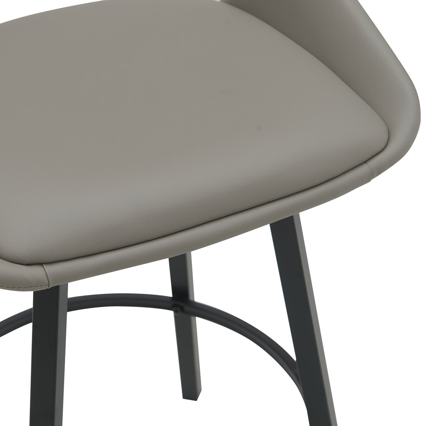 District Light Grey PU Bar Chair