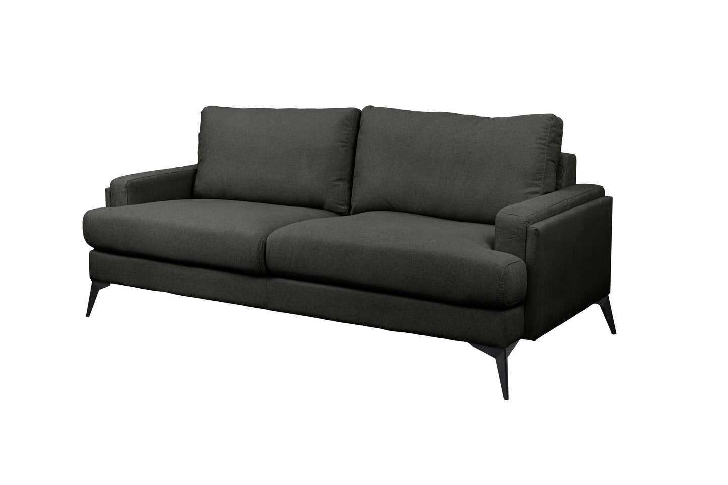 Barclay Dark Grey Fabric 2 Seater Lounge