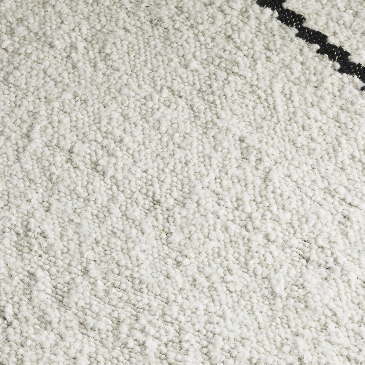 Westport Ivory Black Boucle Wool Rug