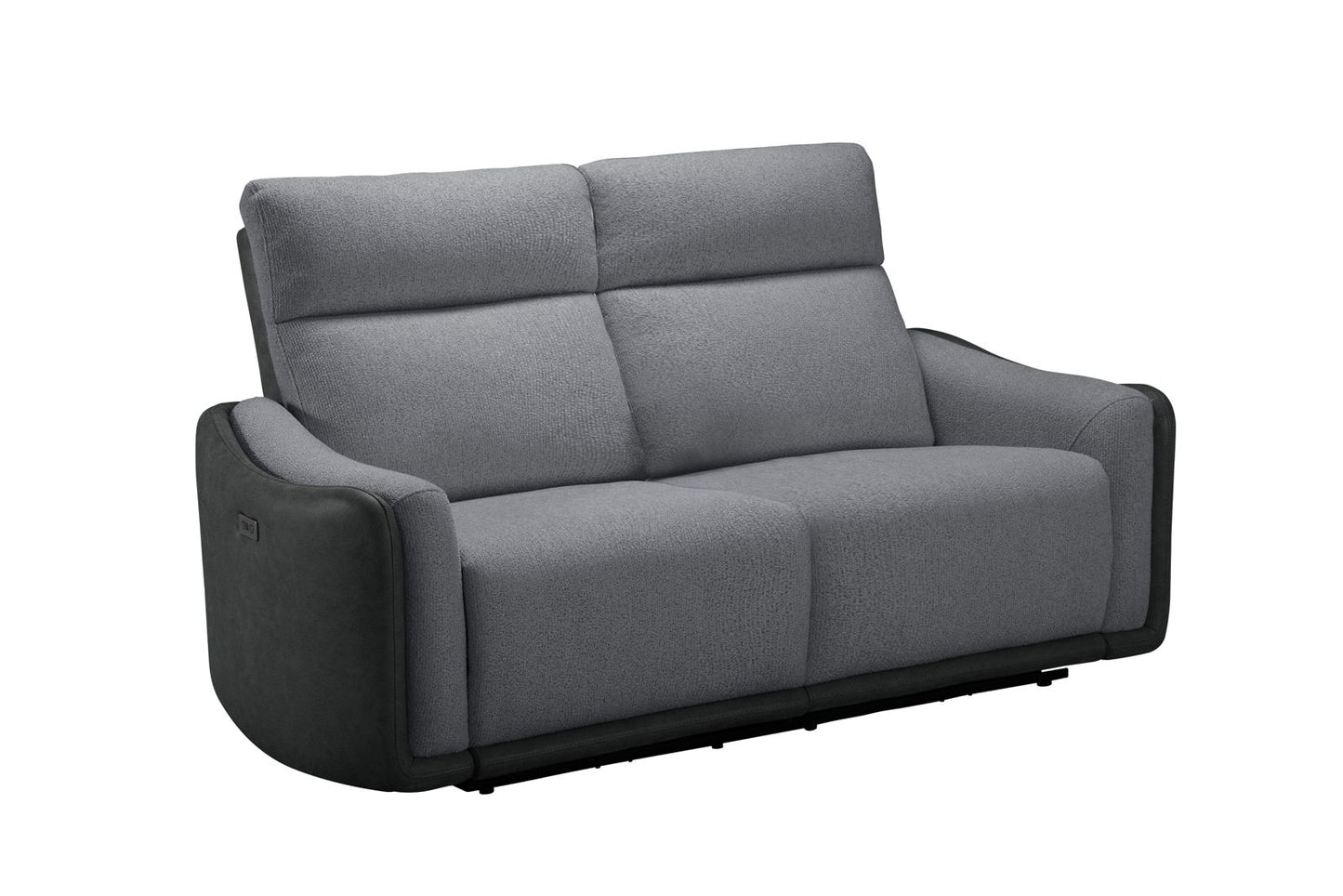 Momba Grey Fabric 2 Seater Electric Recliner