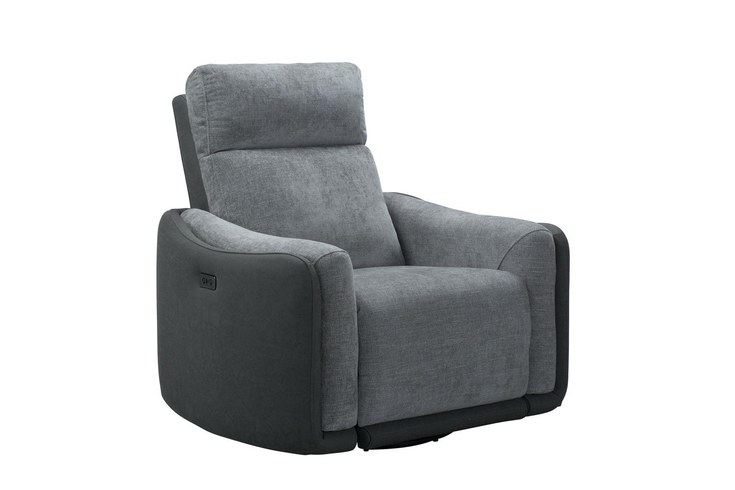 Momba Grey Fabric Single Power Recliner