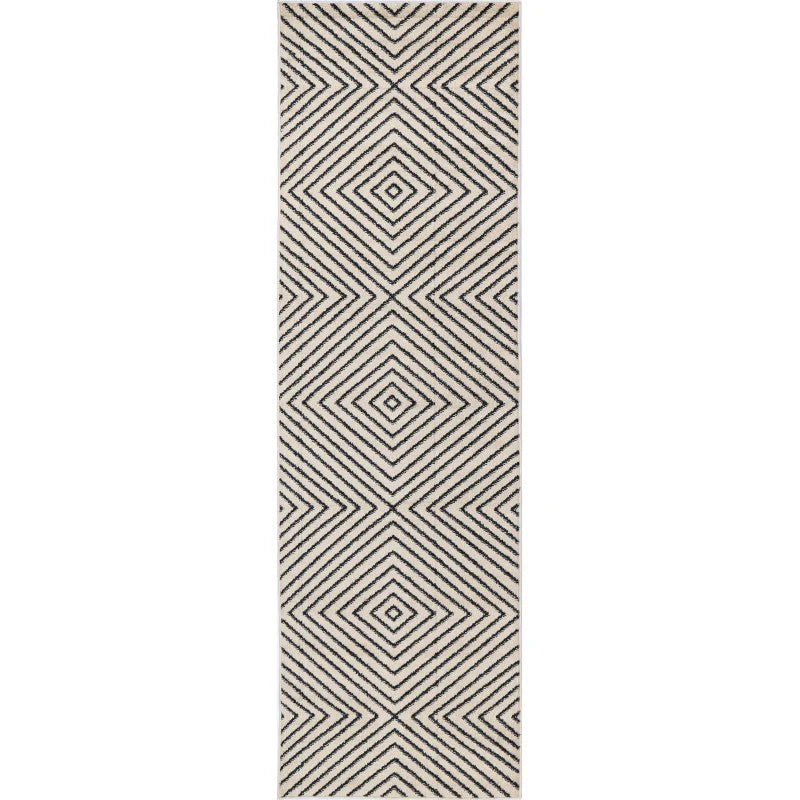 Primo Diamond Charcoal Rug