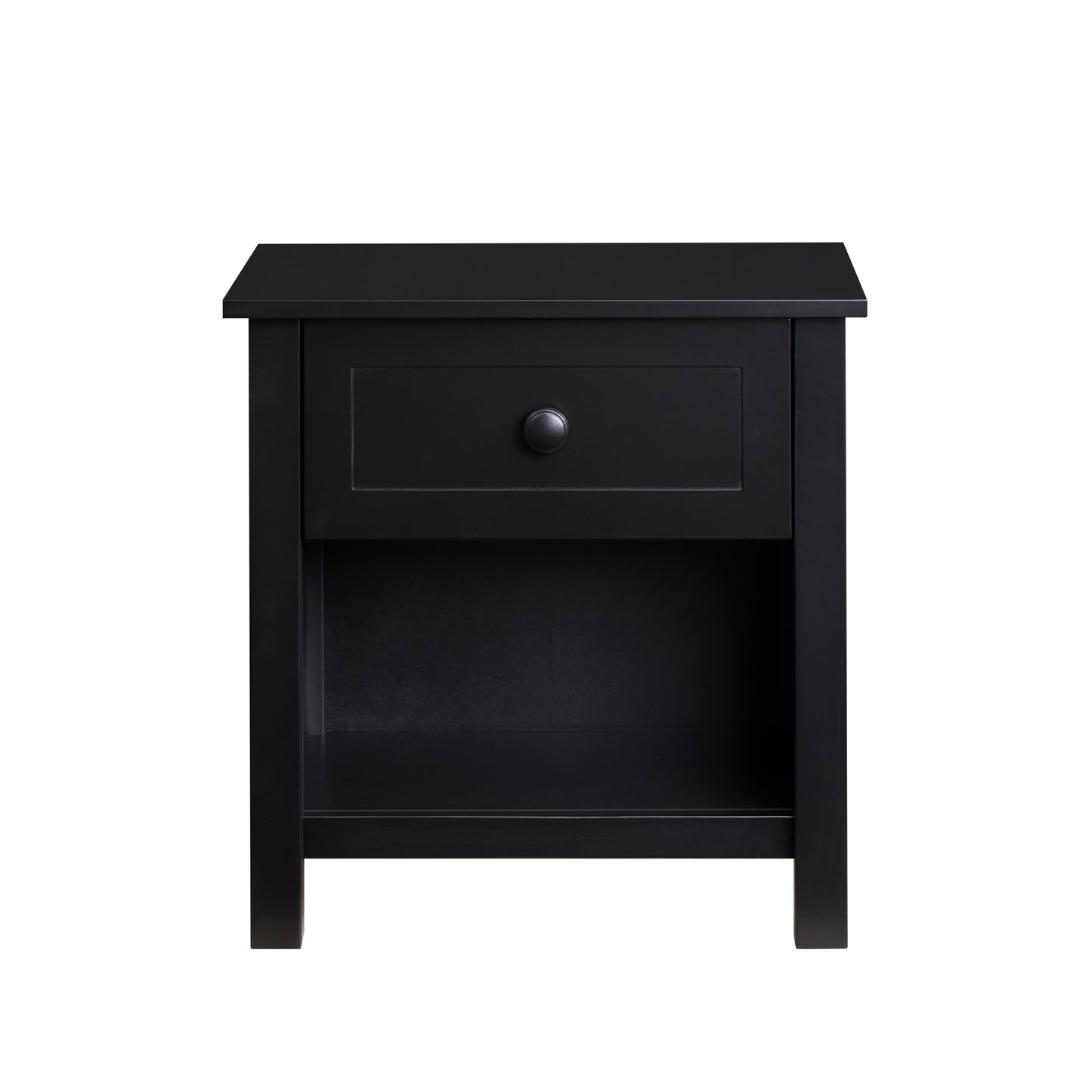 Jesse Black 1 Drawer/Shelf Bedside Table