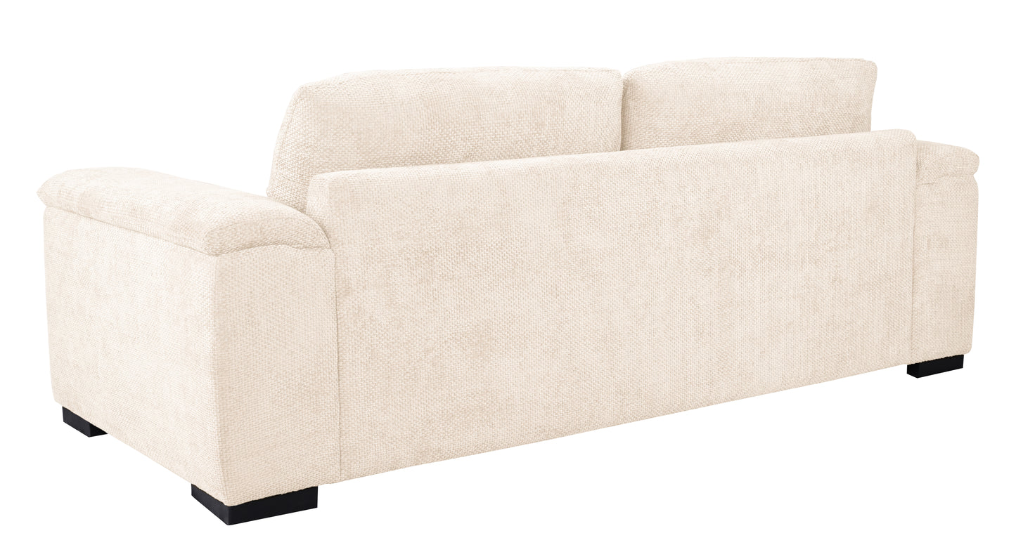 Brandon Sand Fabric 3 Seater Sofa