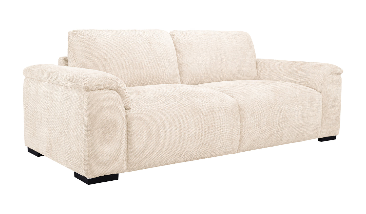 Brandon Sand Fabric 3 Seater Sofa