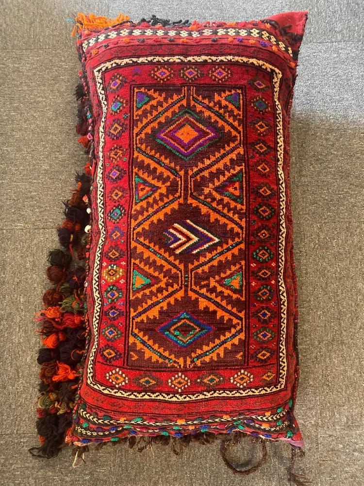 Hand knotted Afghan Pushti Cushion