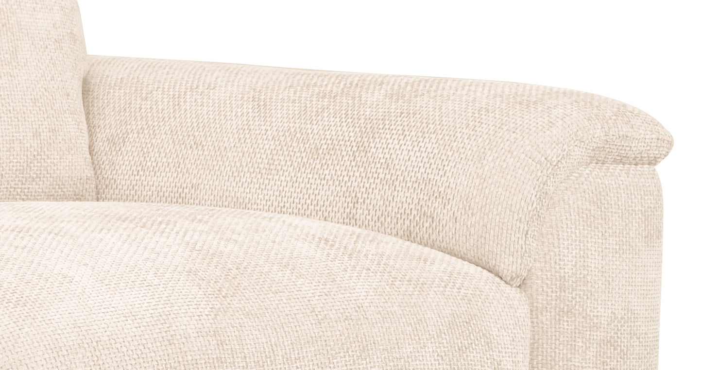 Brandon Sand Fabric 3 Seater Sofa