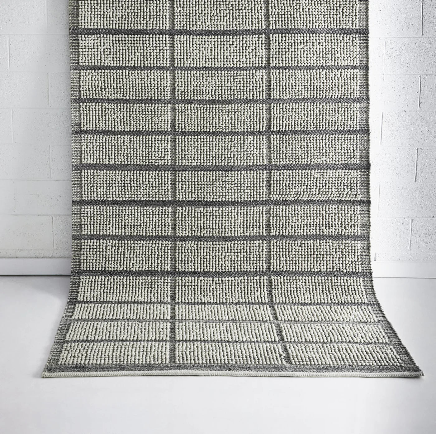 Albany   Ivory   Grey   Wool   Rug