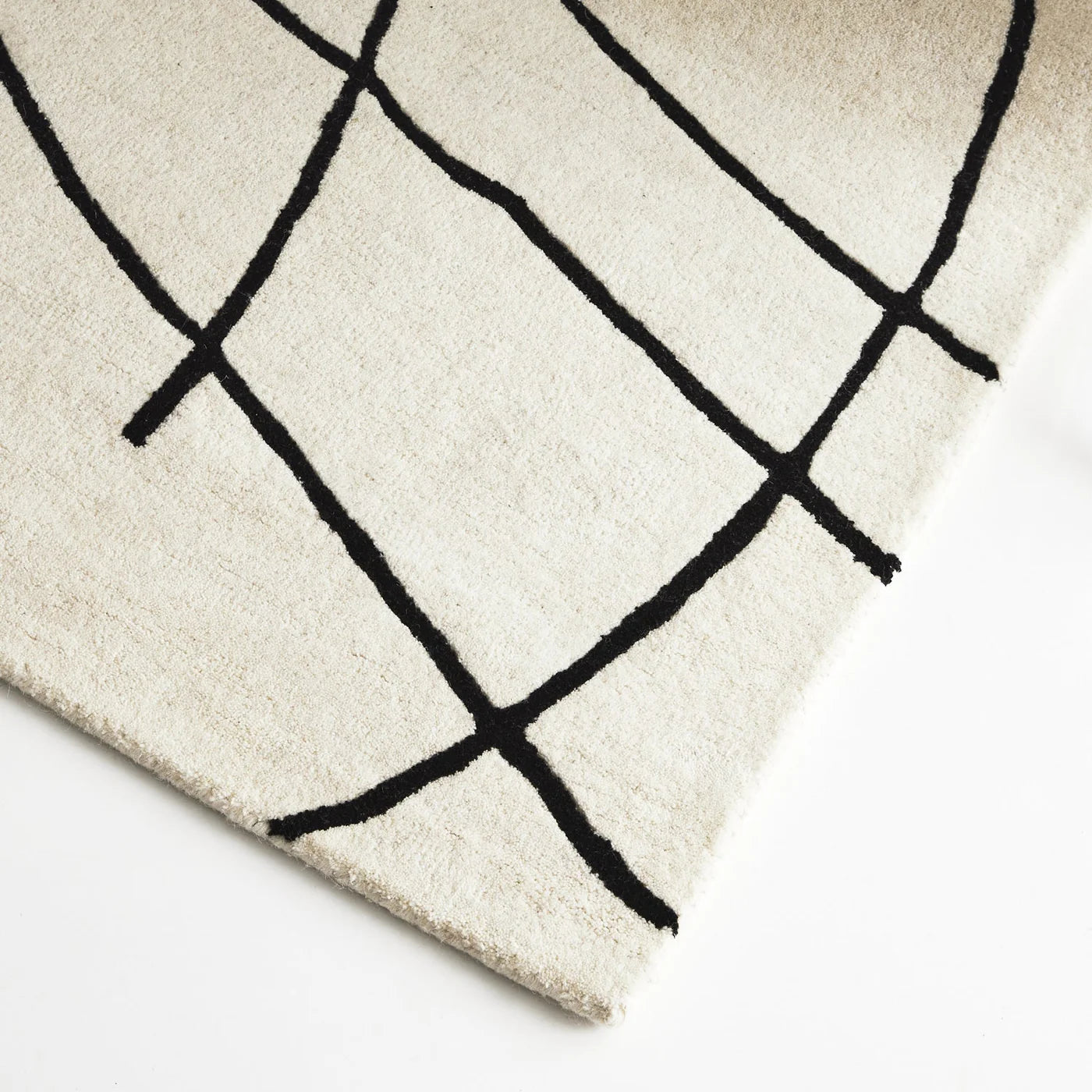 Alison   Ivory   Charcoal   Wool   Rug