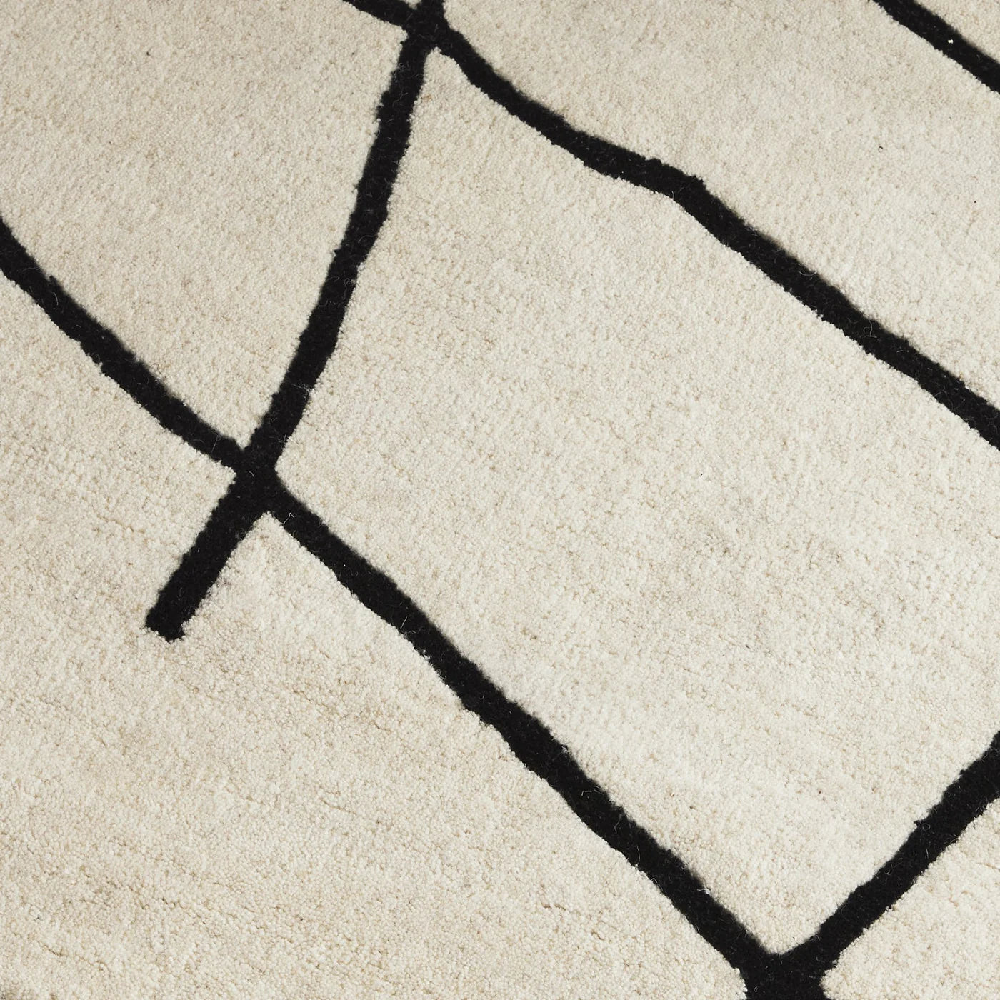 Alison   Ivory   Charcoal   Wool   Rug