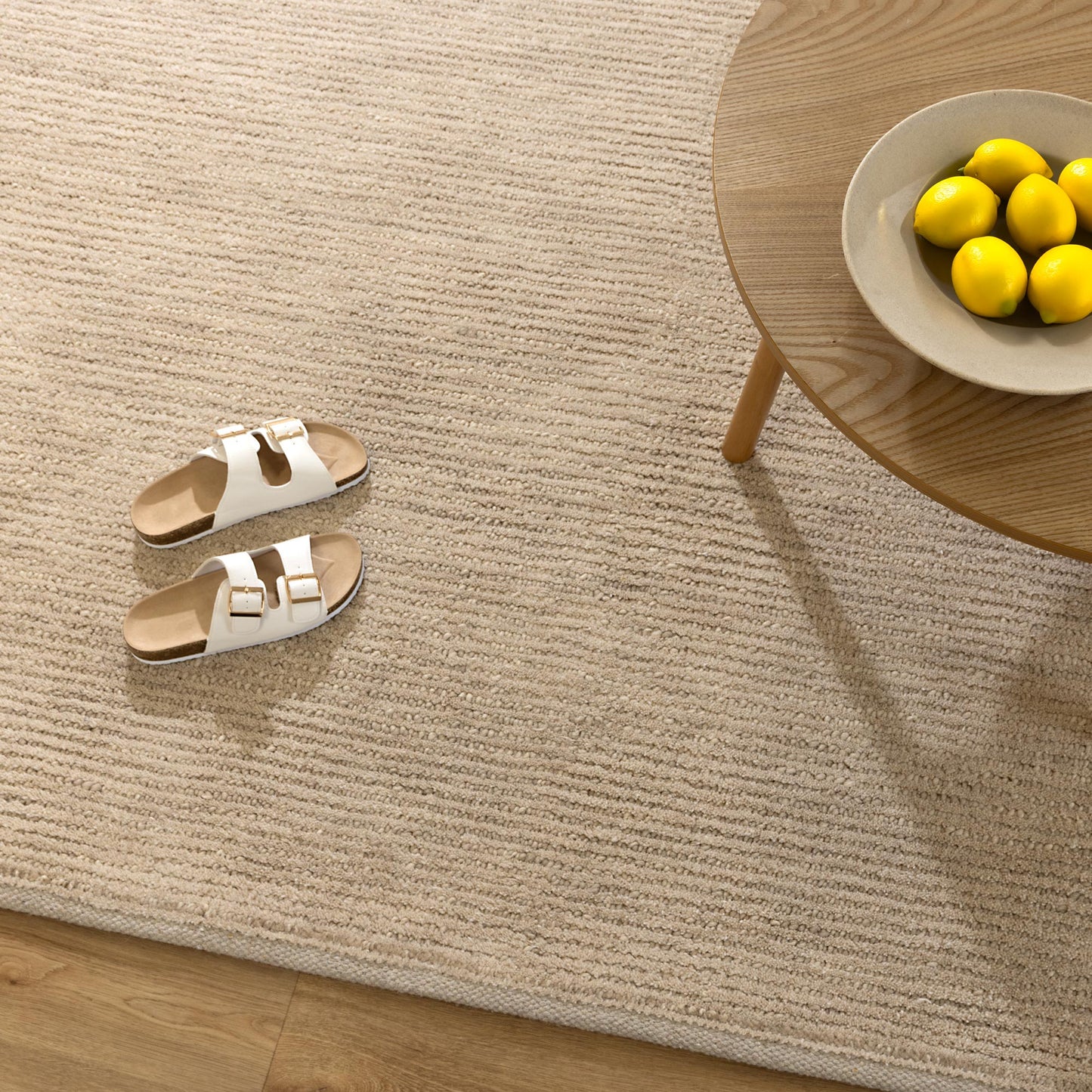 Tuscany Beige Wool Rug