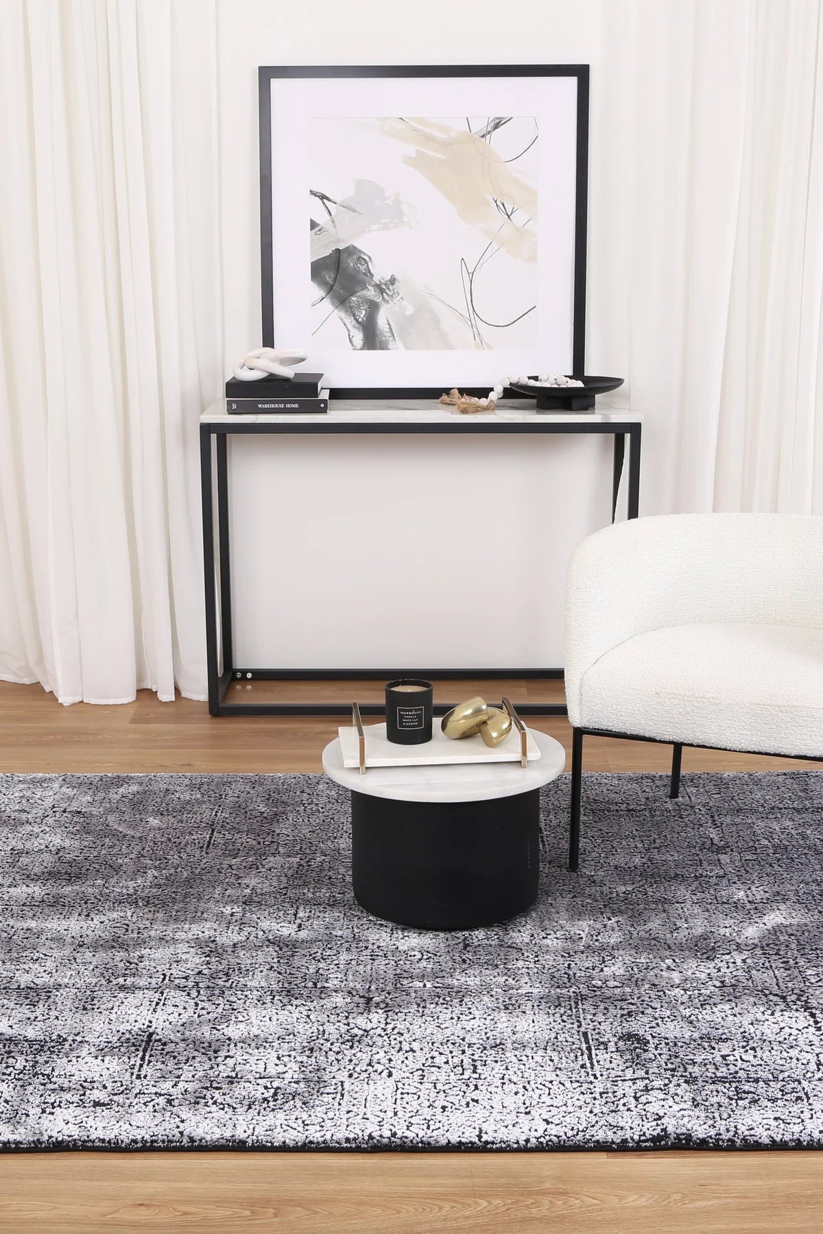 Brooklyn Silver Bedford Rug