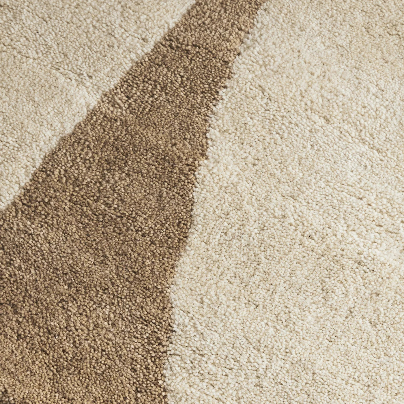 Carina   Ivory   Beige   Wool   Rug