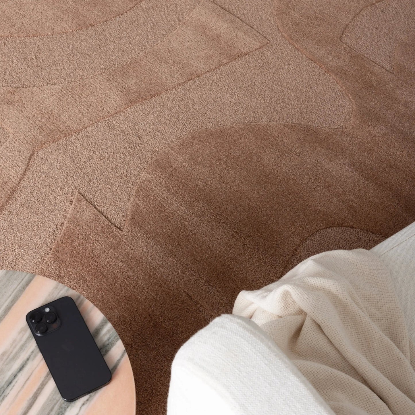 Cathie   Peach   Wool   Rug