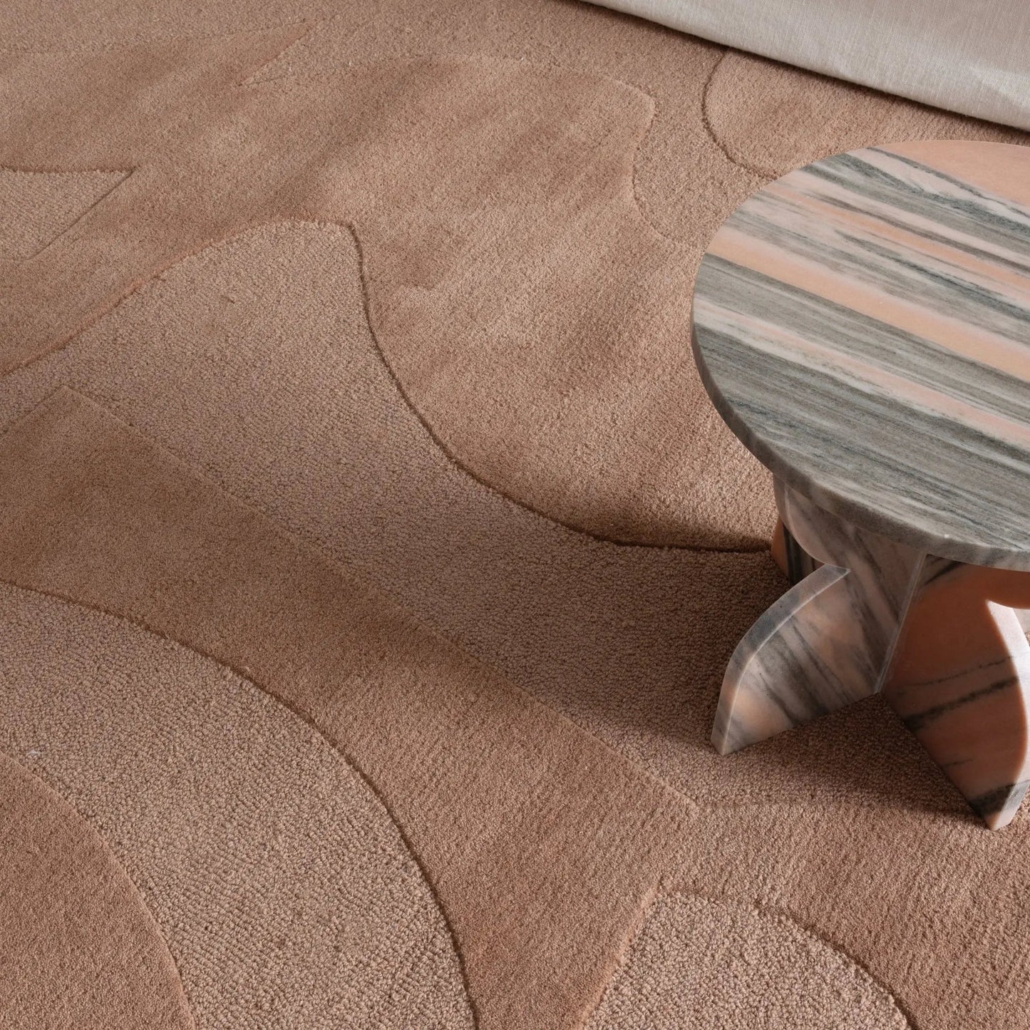 Cathie   Peach   Wool   Rug