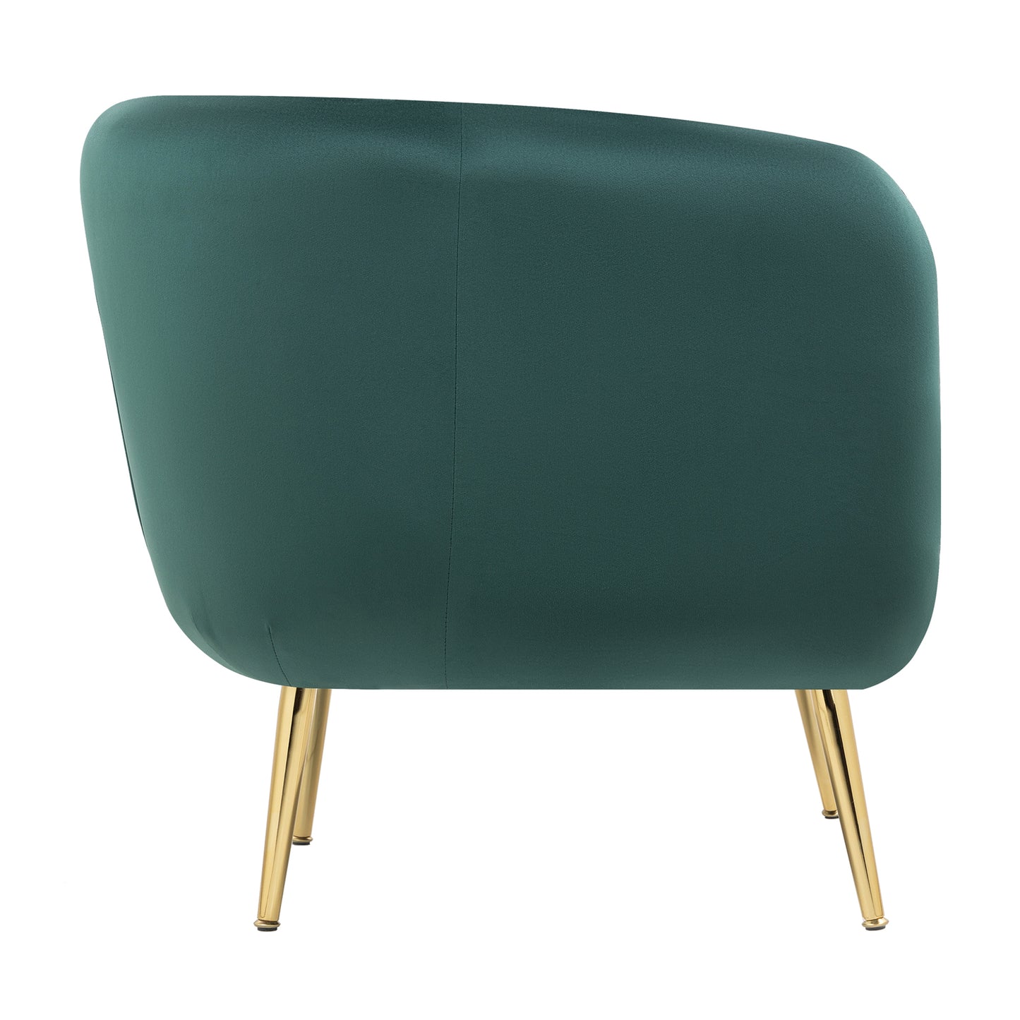 Cecil Green Valvet Fabric Tub Chair