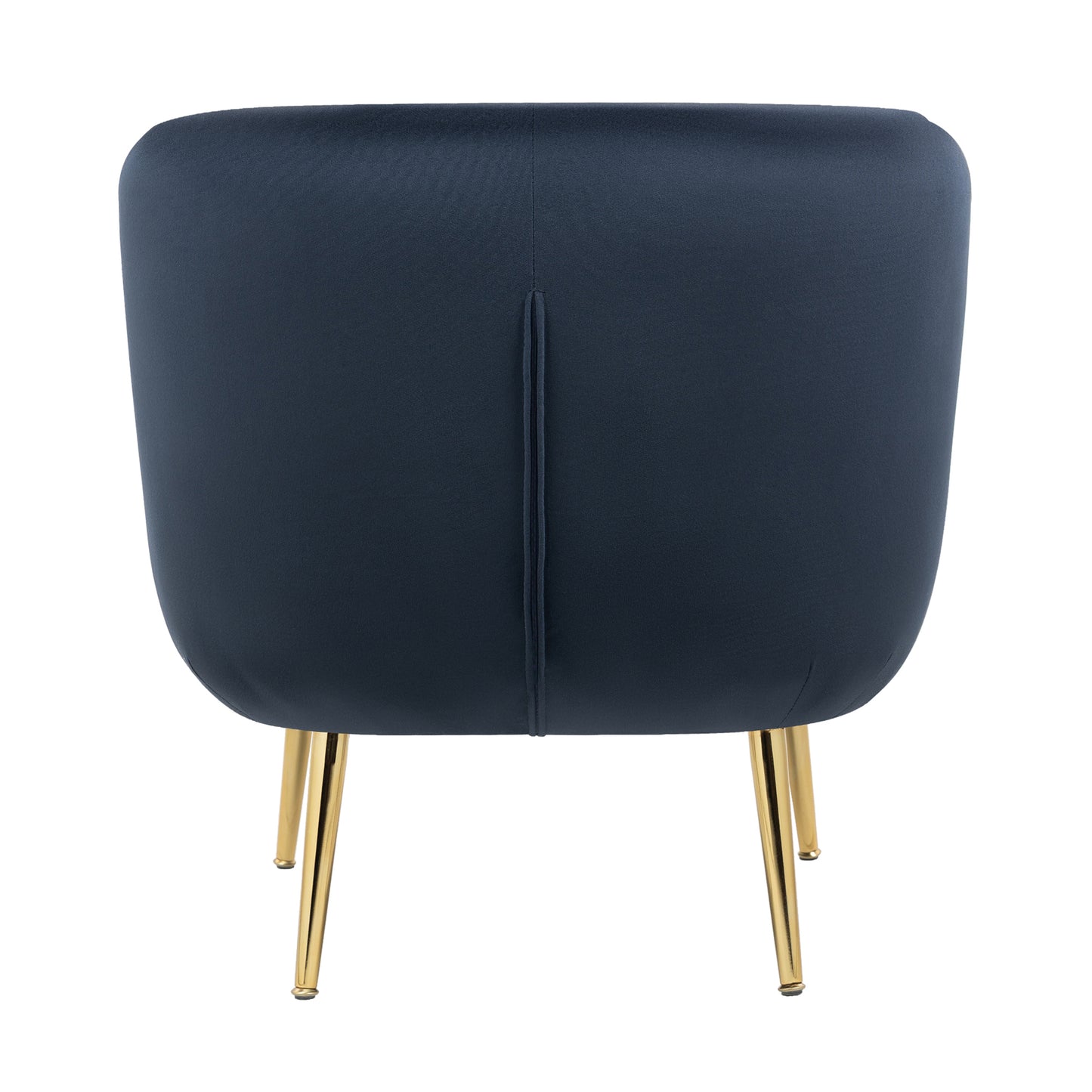 Cecil Navy Valvet Fabric Tub Chair