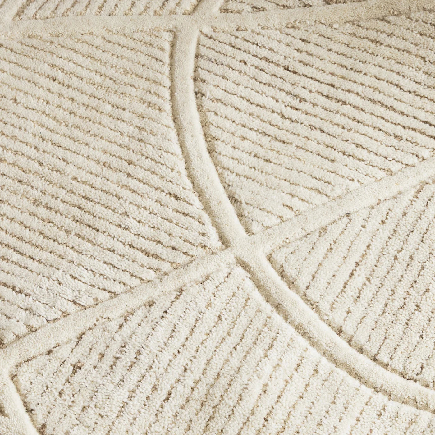 Clayton  Ivory  Beige  Irregular  Rug
