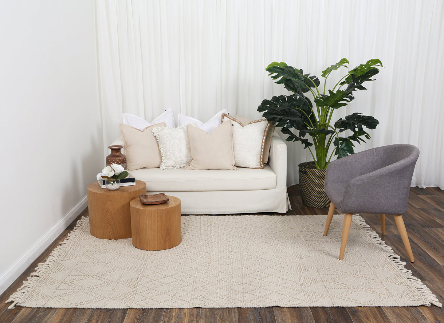 Dorian Inca Beige Wool Rug