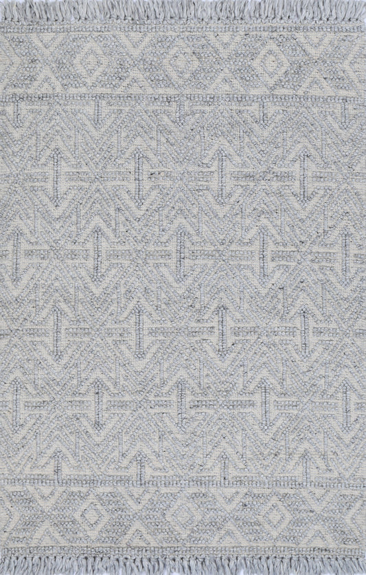 Dorian Tribal Grey Wool Rug