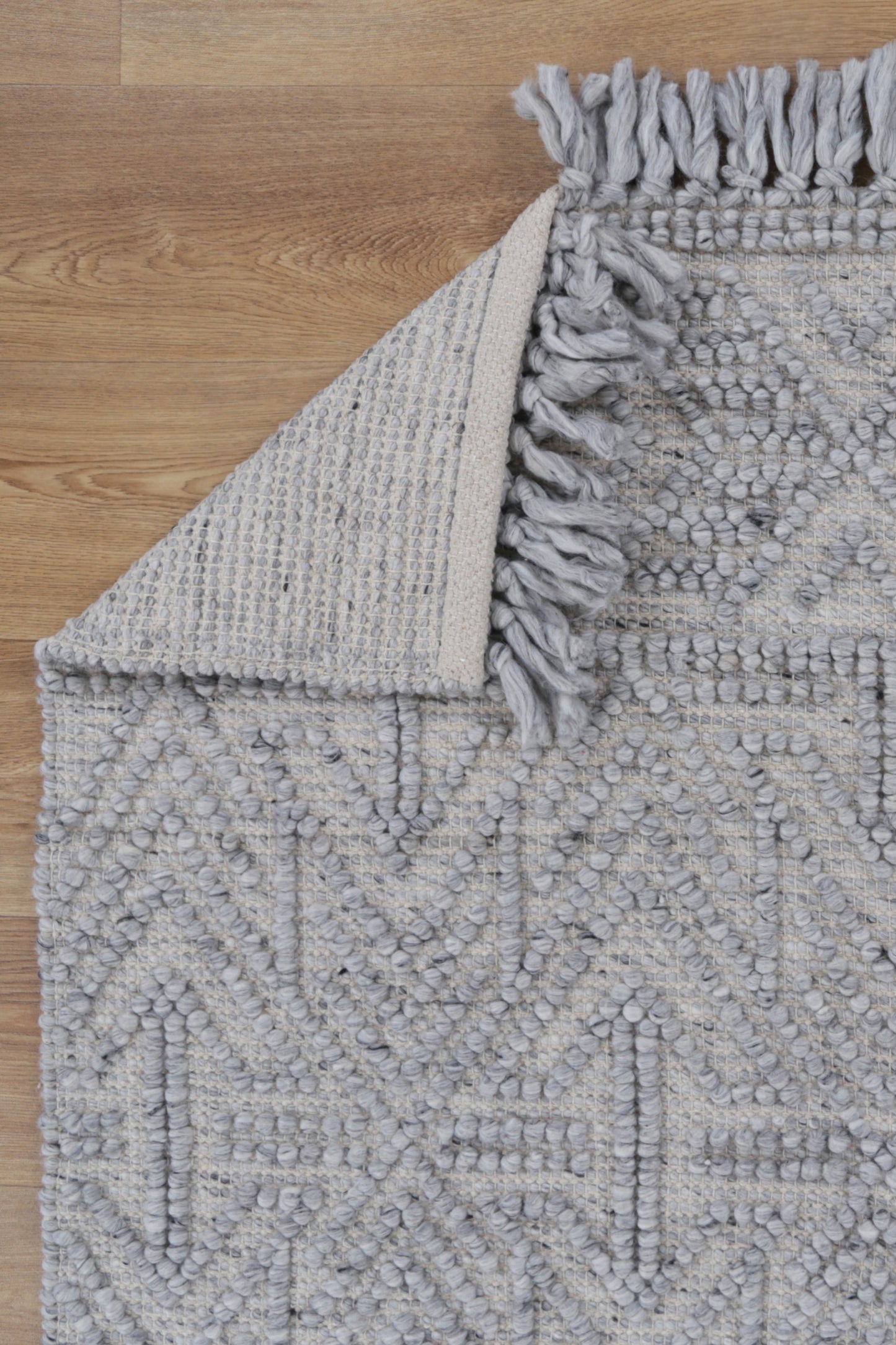 Dorian Tribal Grey Wool Rug