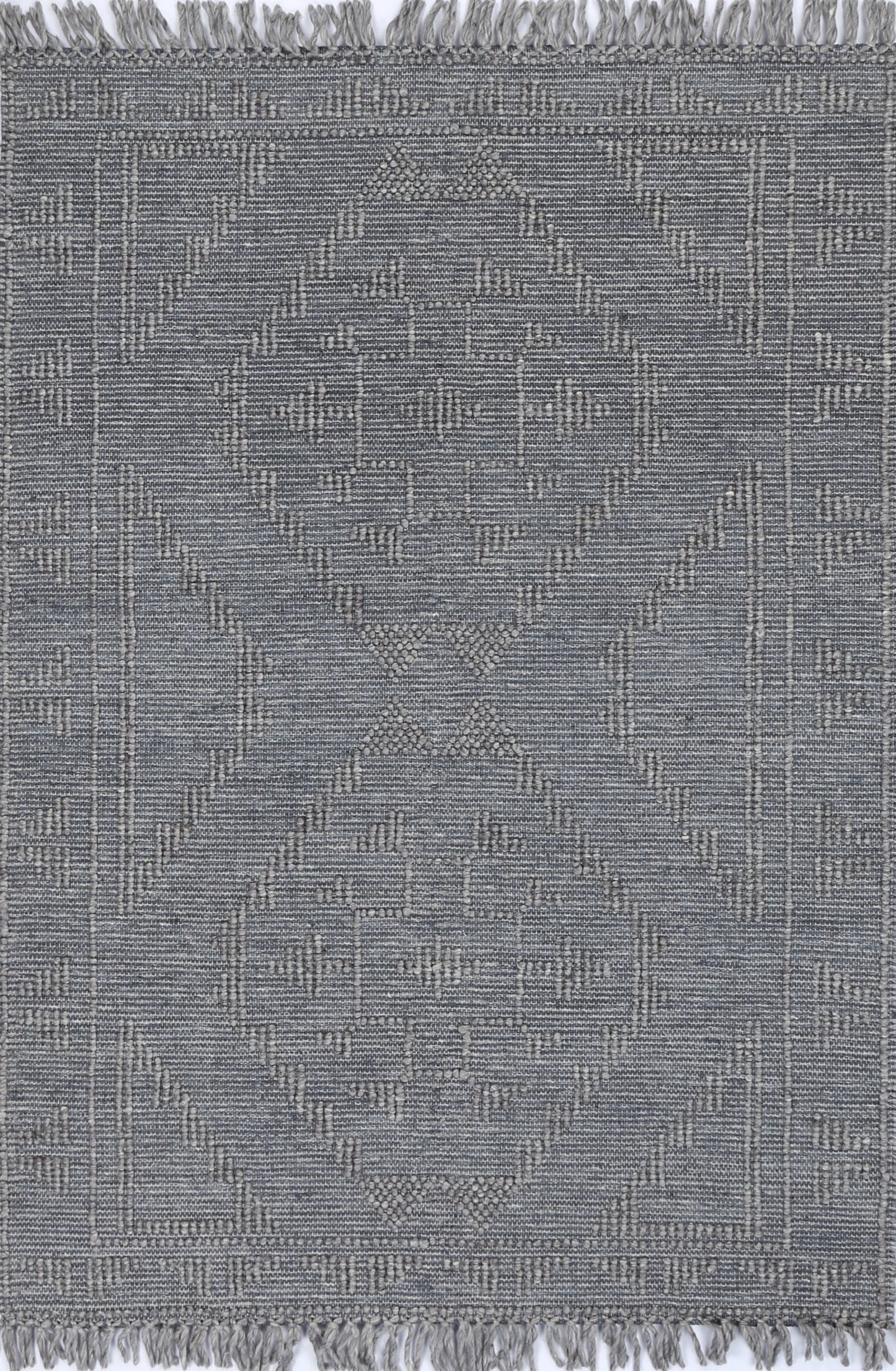 Dorian Ornamental Grey Multi Wool Rug