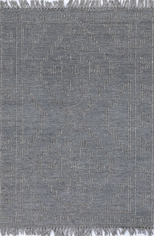 Dorian Ornamental Grey Multi Wool Rug