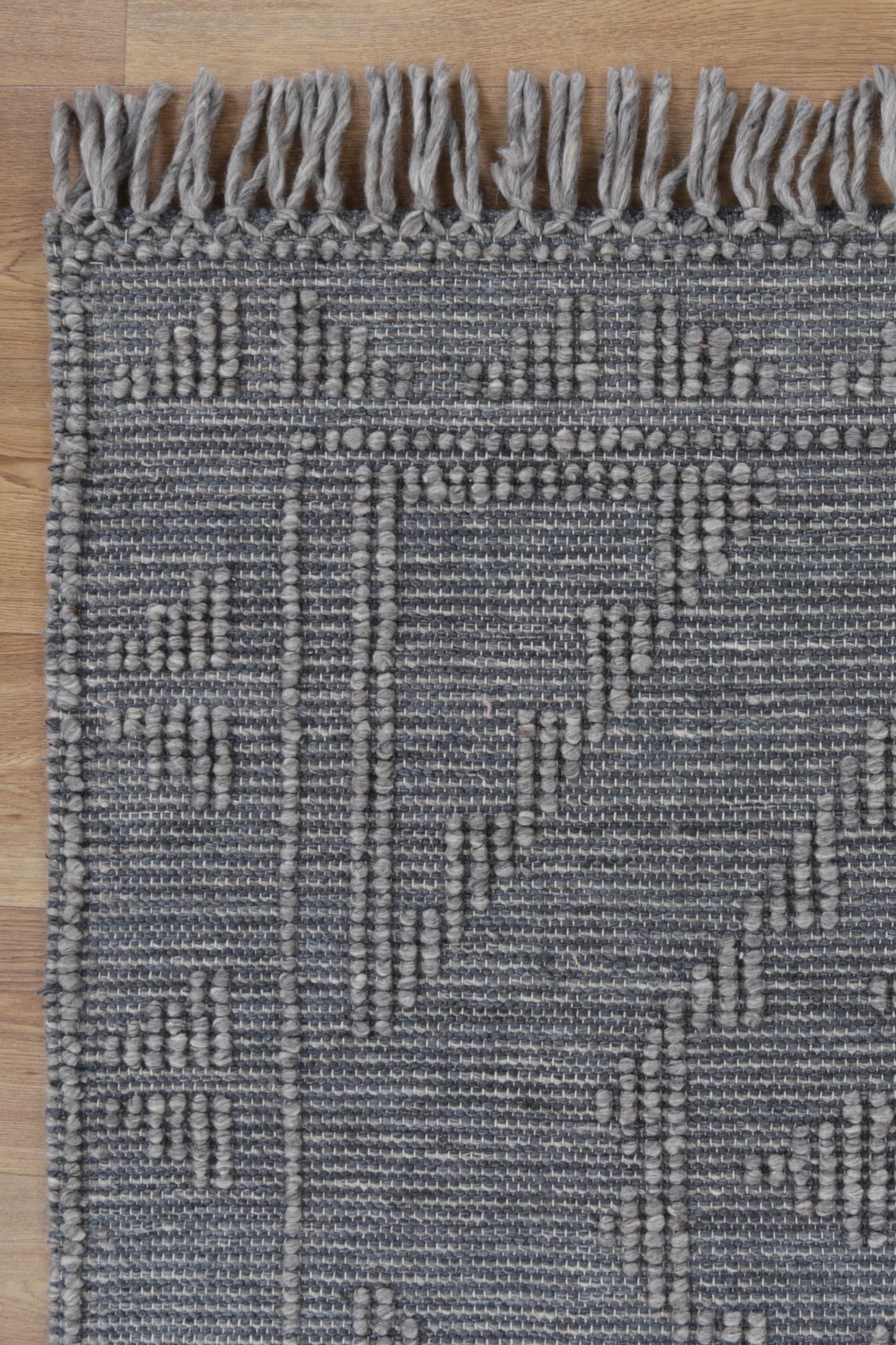 Dorian Ornamental Grey Multi Wool Rug
