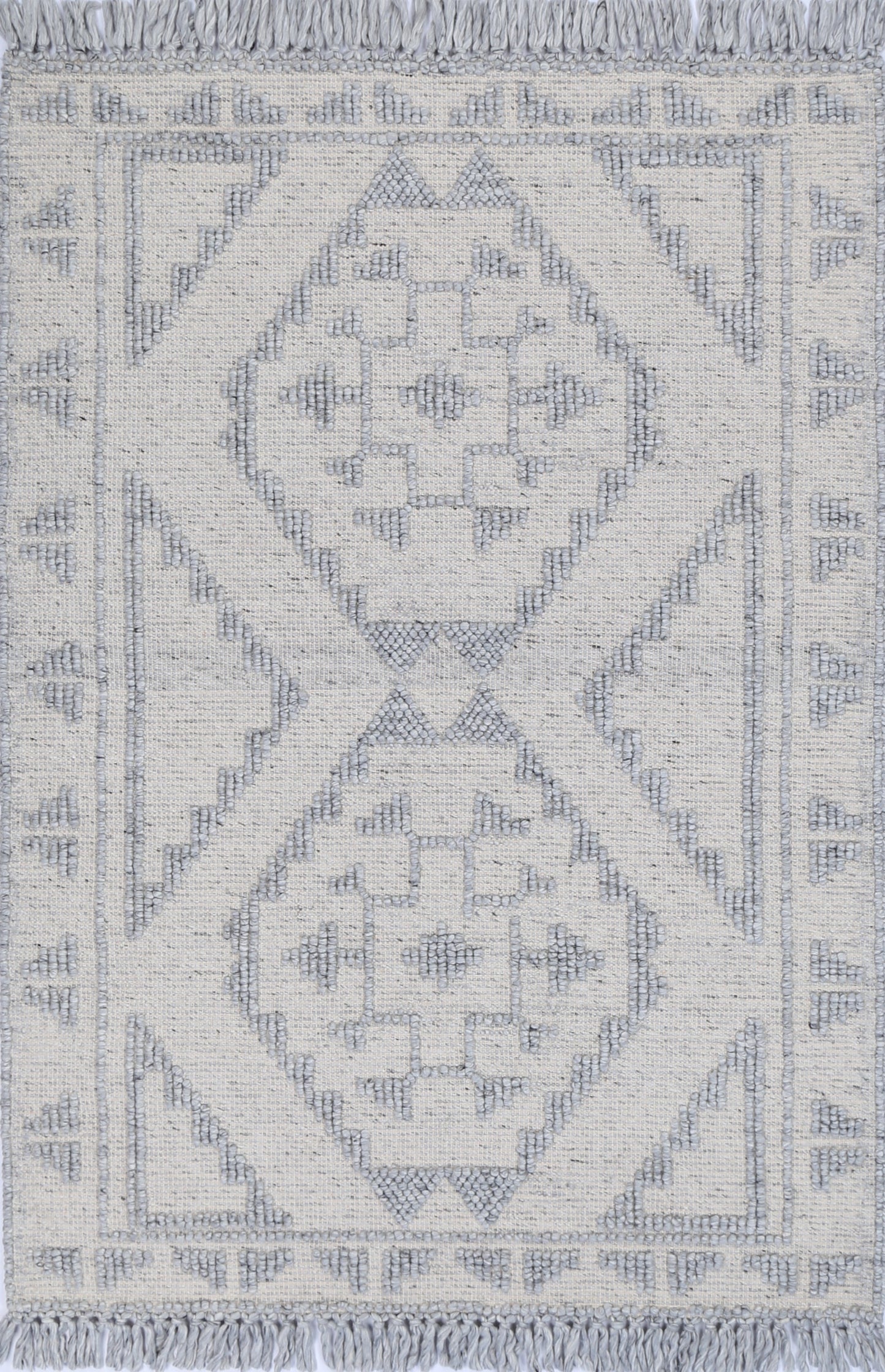 Dorian Ornamental Grey Wool Rug