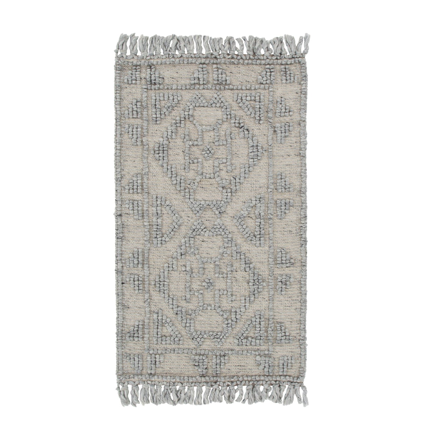Dorian Ornamental Grey Wool Rug