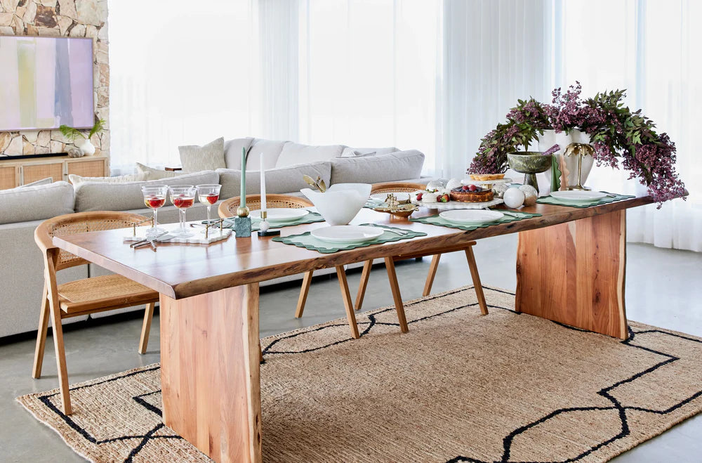 Huntly   Natural   Black   Jute   Rug