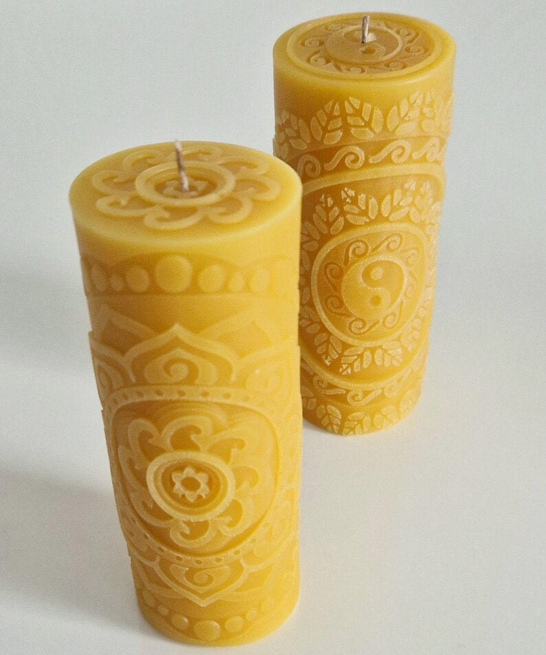 Yin Yang Scented Pillar Candle