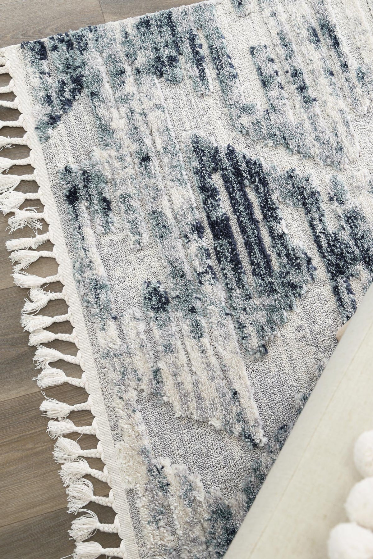 Bilbao Blue & Grey Geometric Rug