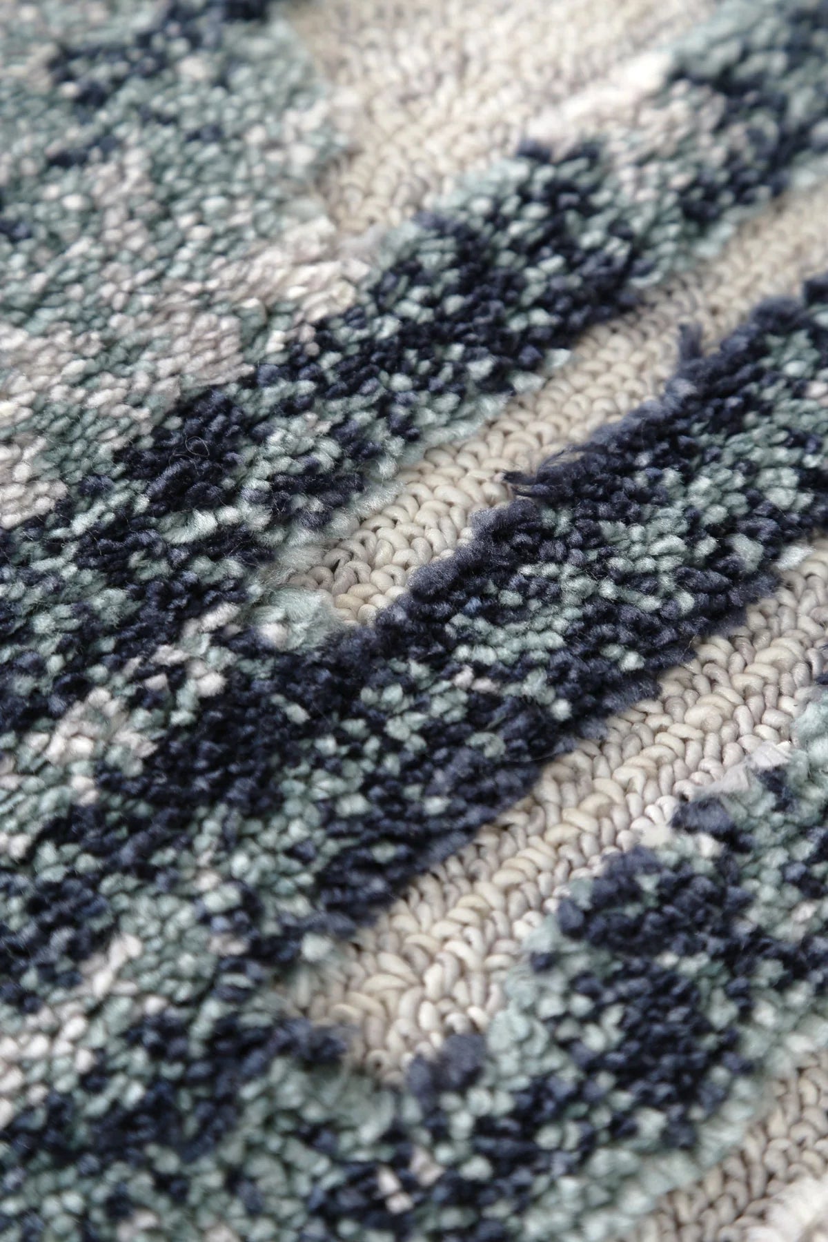 Bilbao Blue & Grey Geometric Rug