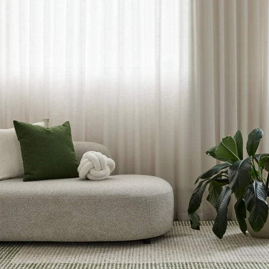 Jaya   Border   Green   &   Ivory   Wool   Rug