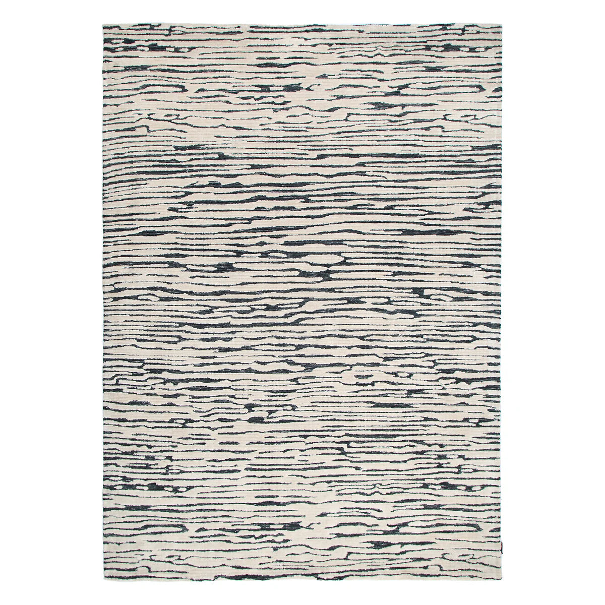 Kendra Ivory & Black Dune Rug