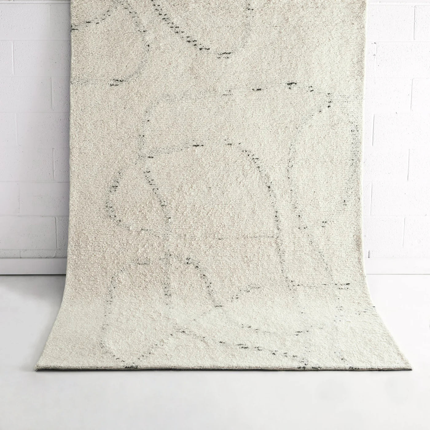 Kiah   Ivory   Grey   Wool   Rug