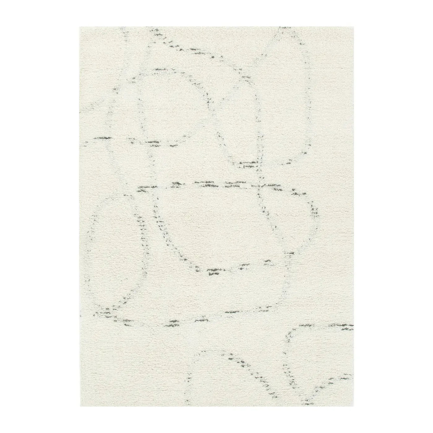 Kiah   Ivory   Grey   Wool   Rug
