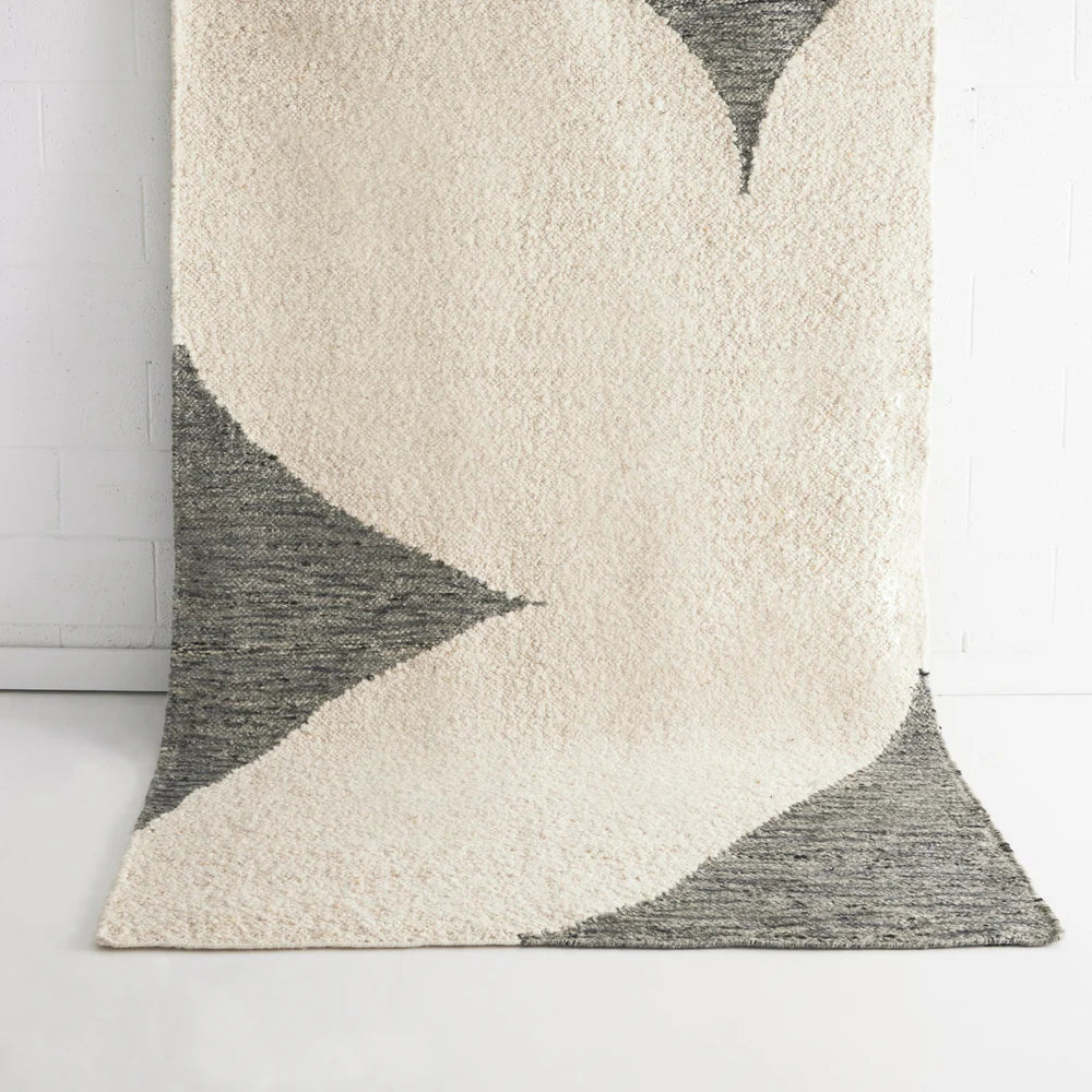 Lush   Grey   Ivory   Boucle   Rug