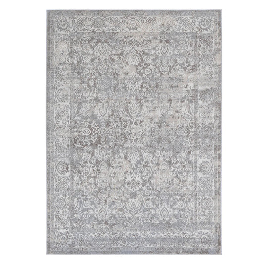 Quadalio Light Grey Motif Rug